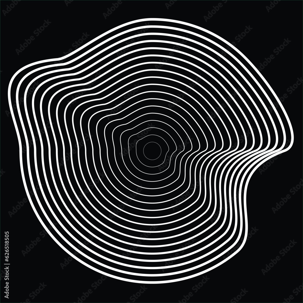 Lines Form . Spiral Vector Illustration .Technology round. Wave Logo . Design element . Abstract Geometric shape Lines Form . Spiral Vector Illustration .Technology round. Wave Logo . Design element . Abstract Geometric shape