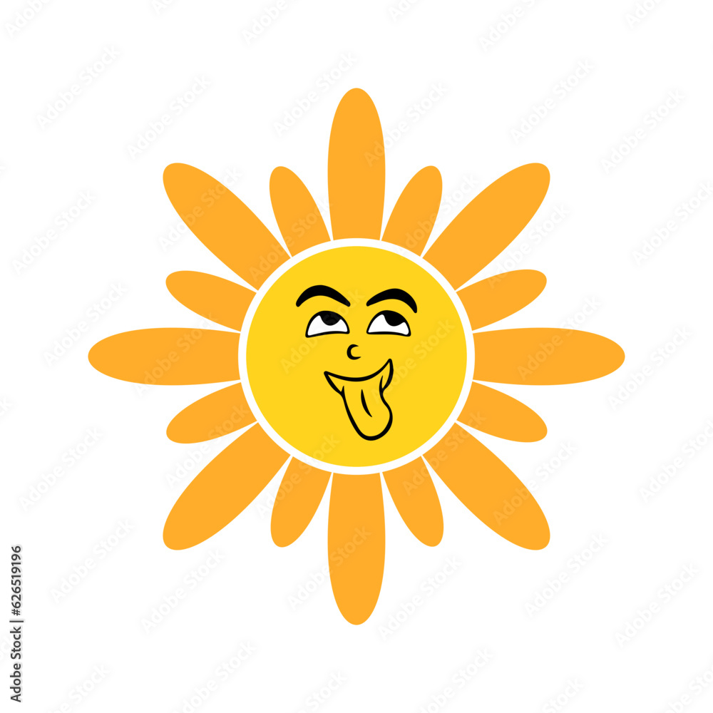 Collection of Cute Sun Illustrations for Design Elements Templet
