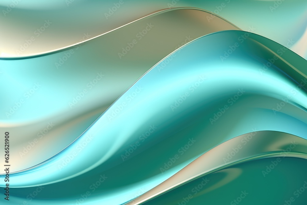 Obraz premium Green Tranquility Serene Silk Digital Creation