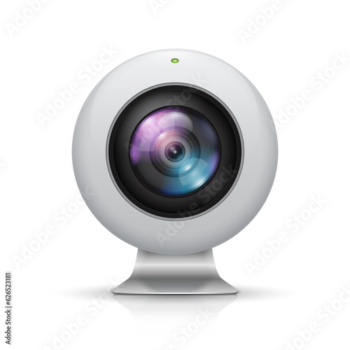 Web camera on a white background. Vector illustration.