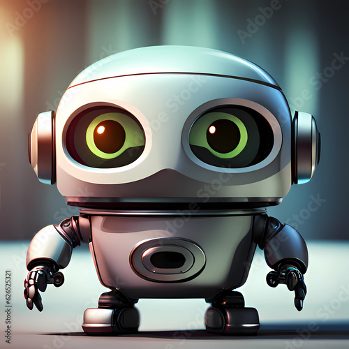 Kleiner süßer Roboter, AI Generated