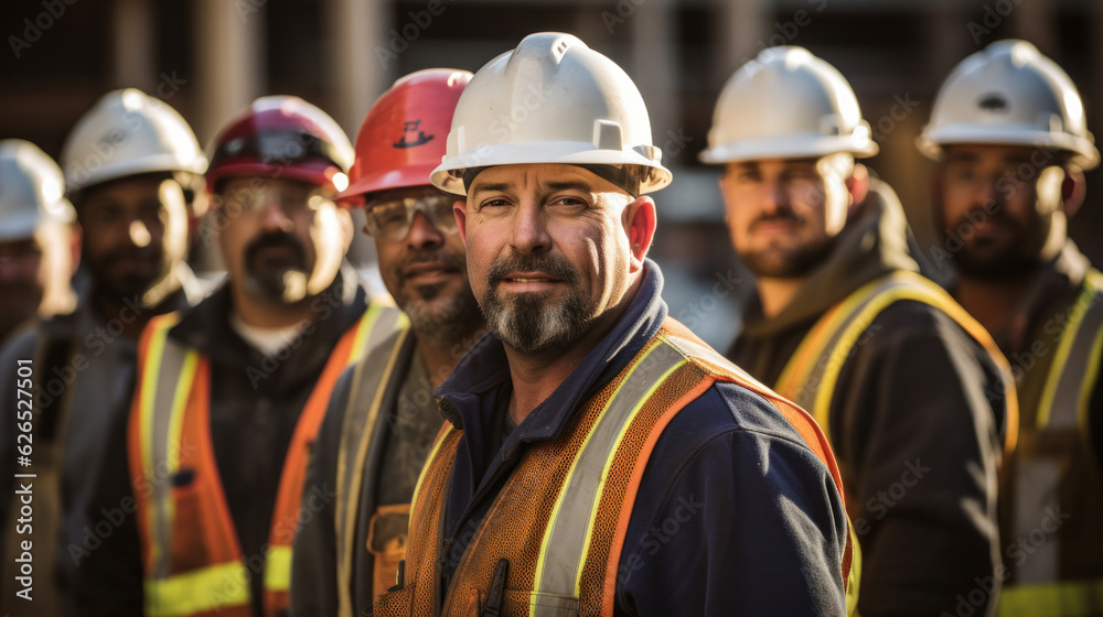 Successful male architect at a building site Successful male architect at a building site