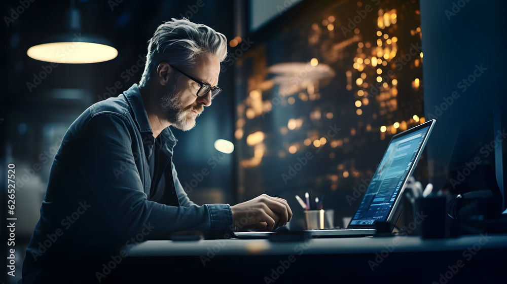 System Administrator Managing Servers at Data Center. IT Specialist at Work in Server Room System Administrator Managing Servers at Data Center. IT Specialist at Work in Server Room