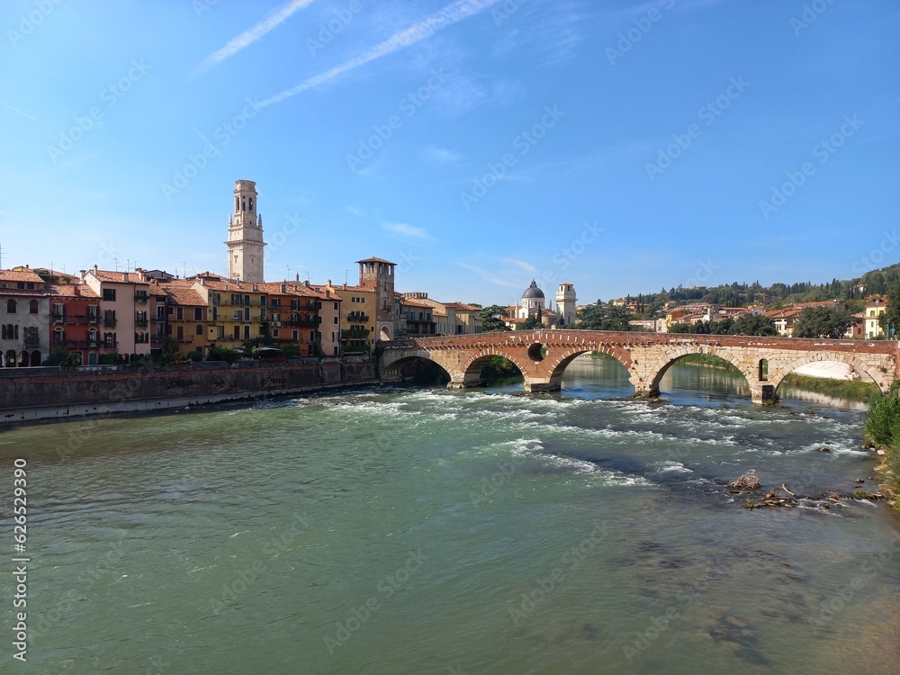 Ponte Pietra, Verona, Veneto, Italia