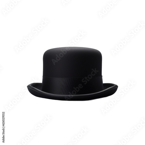 a bowler hat isolated on a white background, png image, genarative ai