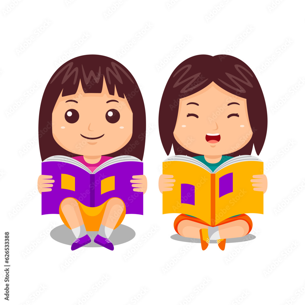 Girl Back to School Vector Illustration Girl Back to School Vector Illustration