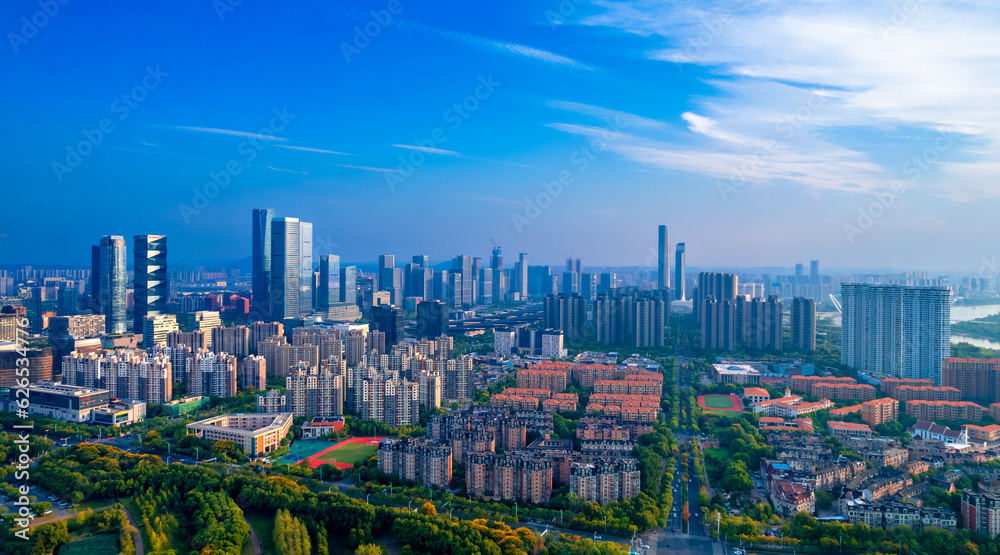 Urban Environment of Hexi Central Business District, Nanjing, Jiangsu Province, China
