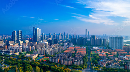 Urban Environment of Hexi Central Business District  Nanjing  Jiangsu Province  China