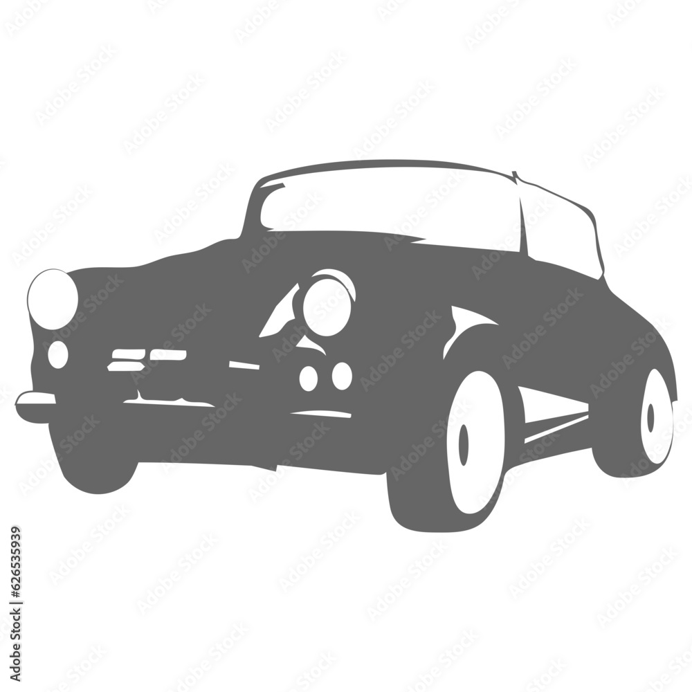 old car logo vector illustration