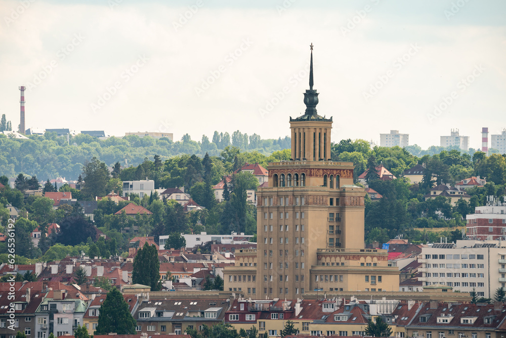 Obraz premium Hotel International, Prague, Czech republic. Architectural scene. Travel destination.