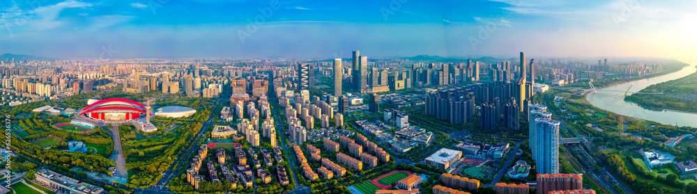 Urban Environment of Hexi Central Business District, Nanjing, Jiangsu Province, China Urban Environment of Hexi Central Business District, Nanjing, Jiangsu Province, China
