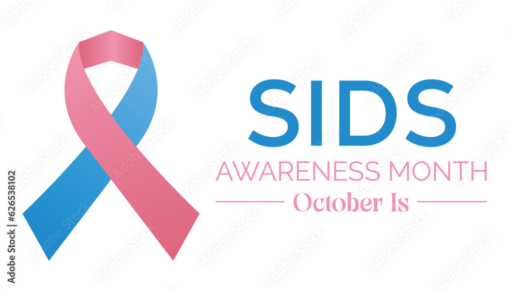 Vector illustration on the theme of Sudden Infant death syndrome (SIDS) awareness month is observed every year in October Vector illustration on the theme of Sudden Infant death syndrome (SIDS) awareness month is observed every year in October