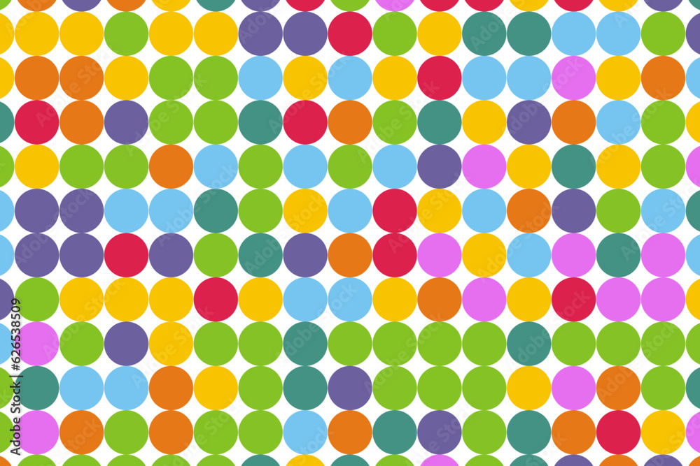 Colorful circle mosaic pixel background