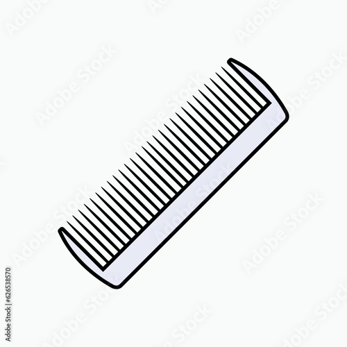 Comb Icon. Hair Style Treat Symbol - Vector.