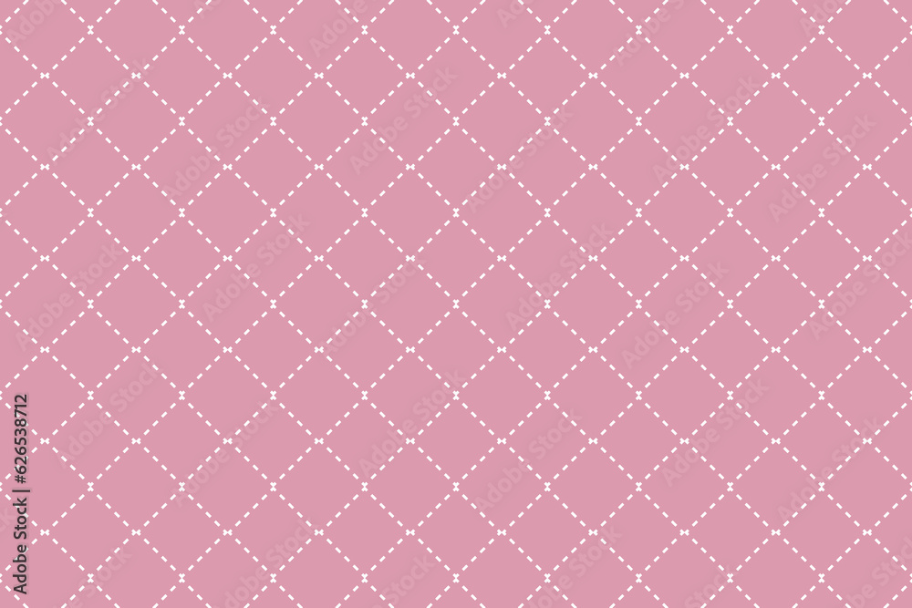 custom made wallpaper toronto digitalHipster style pink dashed criss cross dash lines rhombuses pattern vector art