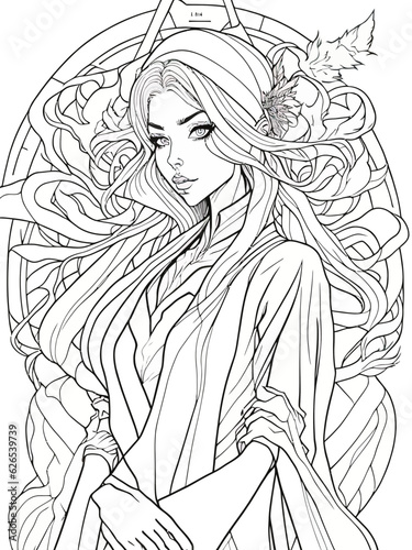 Temporal Adventures Await: Printable Time Travel Coloring Page