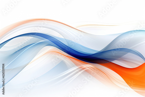 Abstract background waves. Orange and blue abstract background for wallpaper oder business card