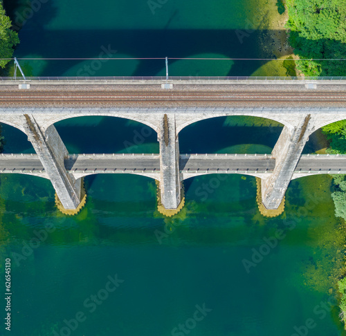 Viaduc de Cize-Bolozon photo en drone