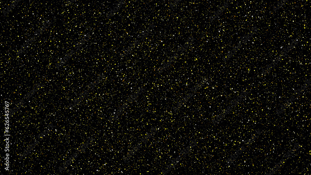 Abstract flight in a distant galaxy spaceship through the stars. Image from a NASA satellite. 3D. 4K. Isolated black background.