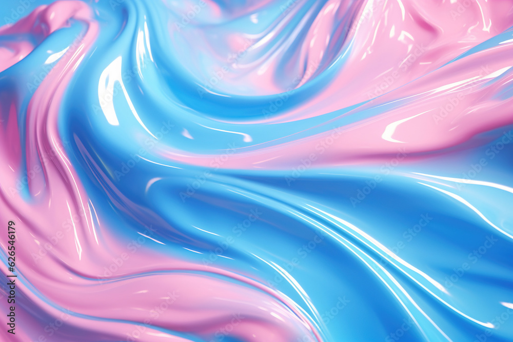 Blue liquid abstract background generative ai