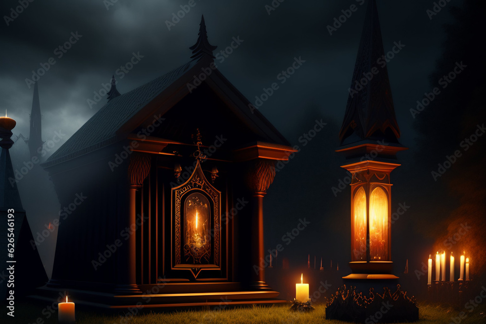 Fototapeta premium Halloween 2023 Background Ai Generate