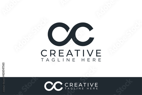 Creative CC letter logo design