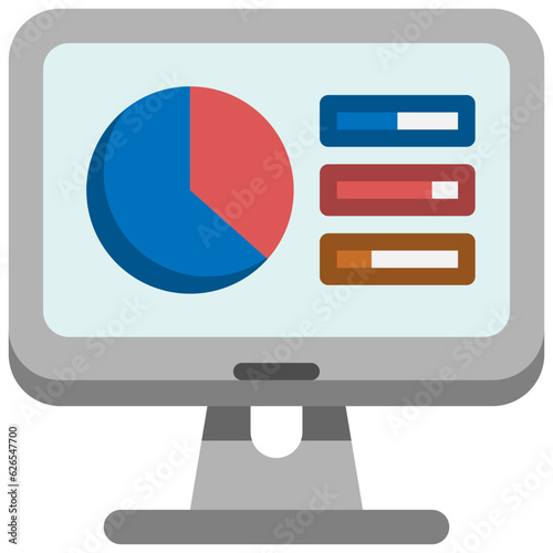 statistic flat icon