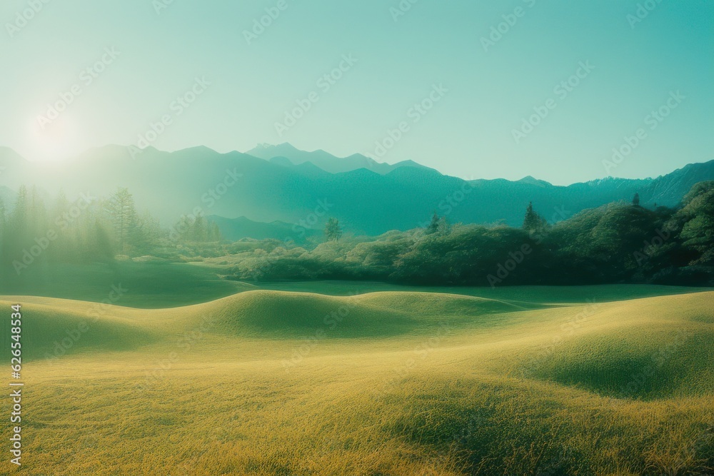 Naklejka premium Beautiful mountain landscape