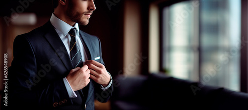 A man well dressed up wearing a suit and tie