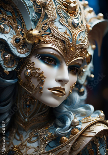 Venice, beautiful carnival masks and outfits. © ArturSniezhyn