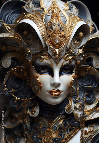Venice, beautiful carnival masks and outfits. © ArturSniezhyn