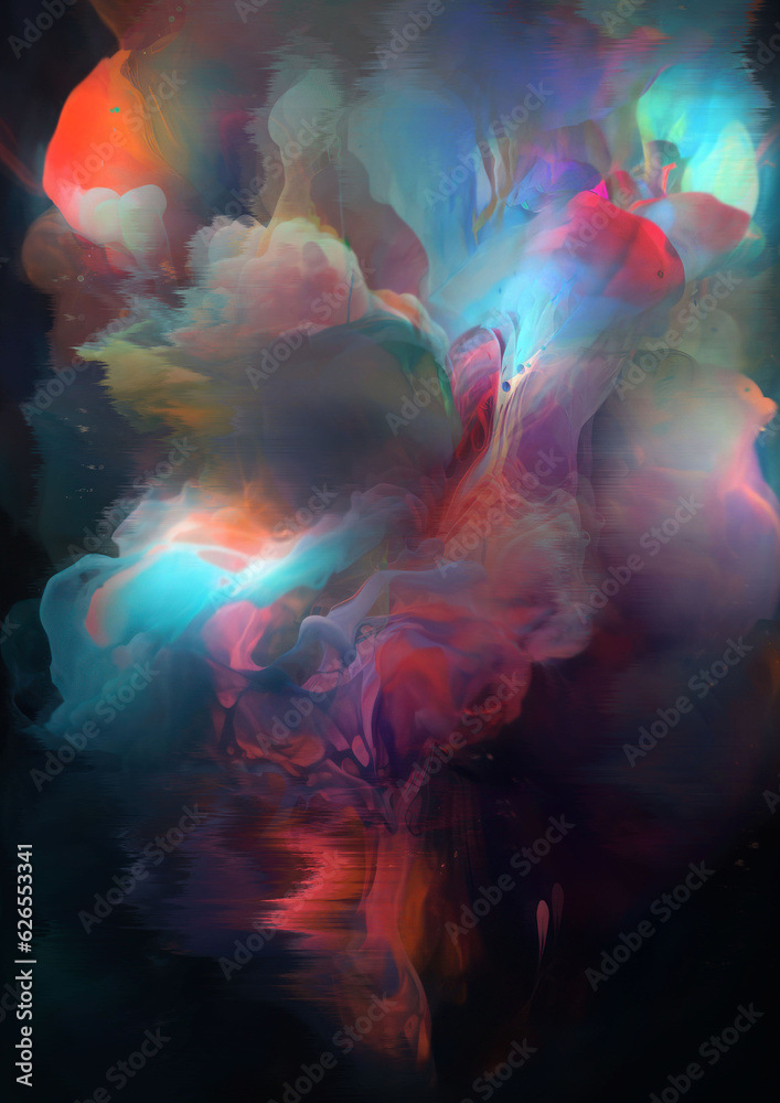 Fluid Abstract Background. Generative AI Fluid Abstract Background. Generative AI