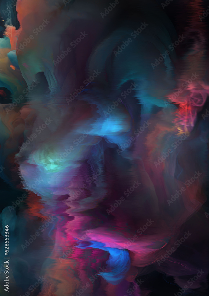 Fluid Abstract Background. Generative AI