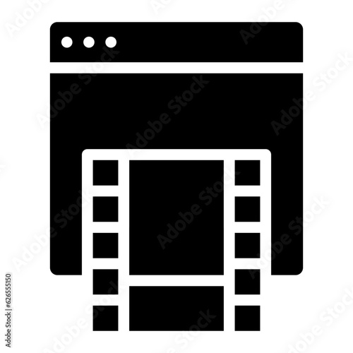 video roll glyph 