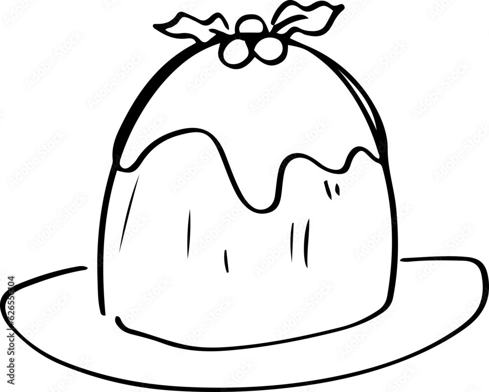 Sketch christmas cake, Yule Log cake Sketch christmas cake, Yule Log cake