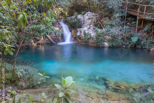 Beautiful and Colorfull Barbarinha Brazilian Waterfall photo