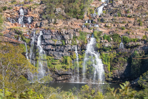 Brazilian Waterfall - This kind of waterfall is rare in Brazil.