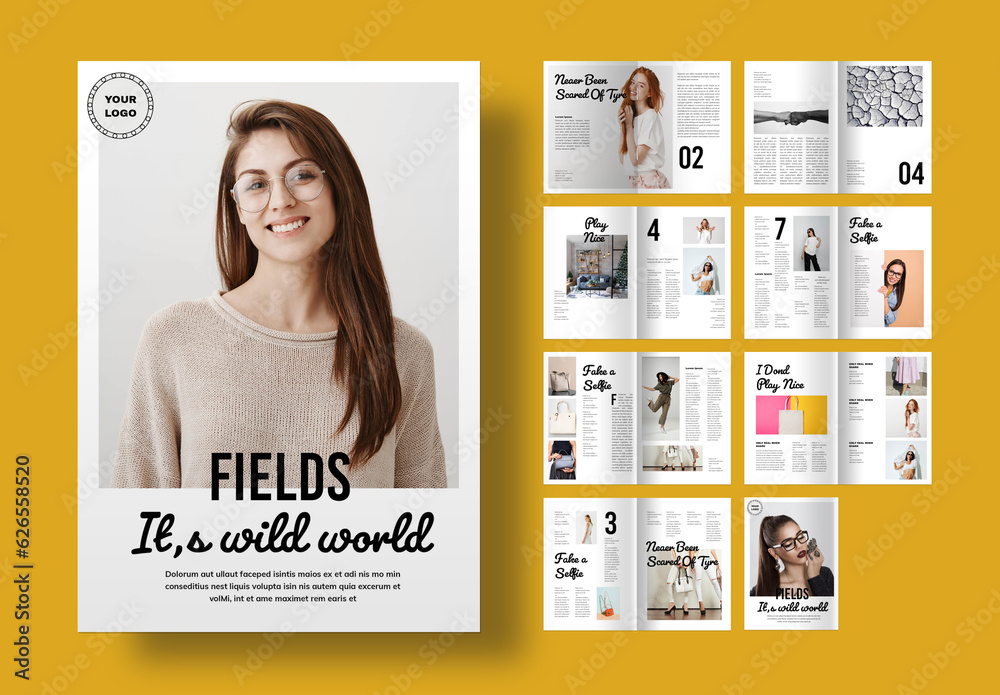 Magazine Stock Template Adobe Stock Magazine Stock Template Adobe Stock