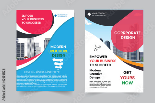 Brochure design, cover modern layout, annual report, poster, 