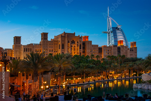 Photo View of the hotel Burj Al Arab from Souk Madinat Jumeirah