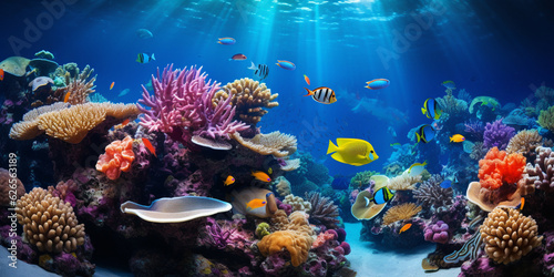 underwater image representing the vibrant marine life © Debi Kurnia Putra