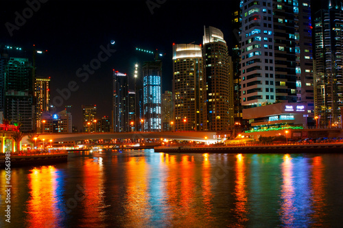 Nightlife in Dubai Marina. UAE. November 16, 2012 © Oleg Zhukov