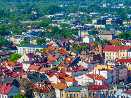 Aerial view of the old town in Tarnow