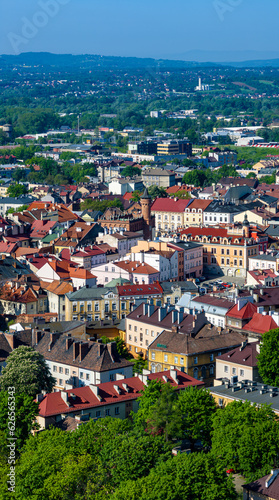 Aerial view of the old town in Tarnow