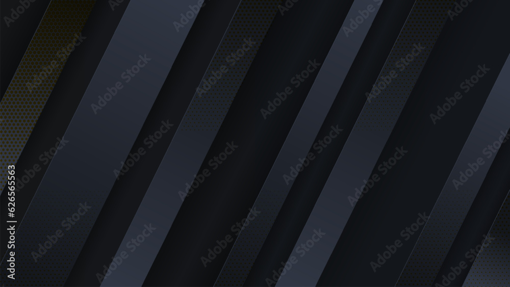 Modern black abstract background concept with halftone decoration. Modern black abstract background concept with halftone decoration.