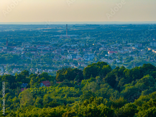 Panorama of Tarnów viewed from Dąbrówka Szczepanowska observation tower photo