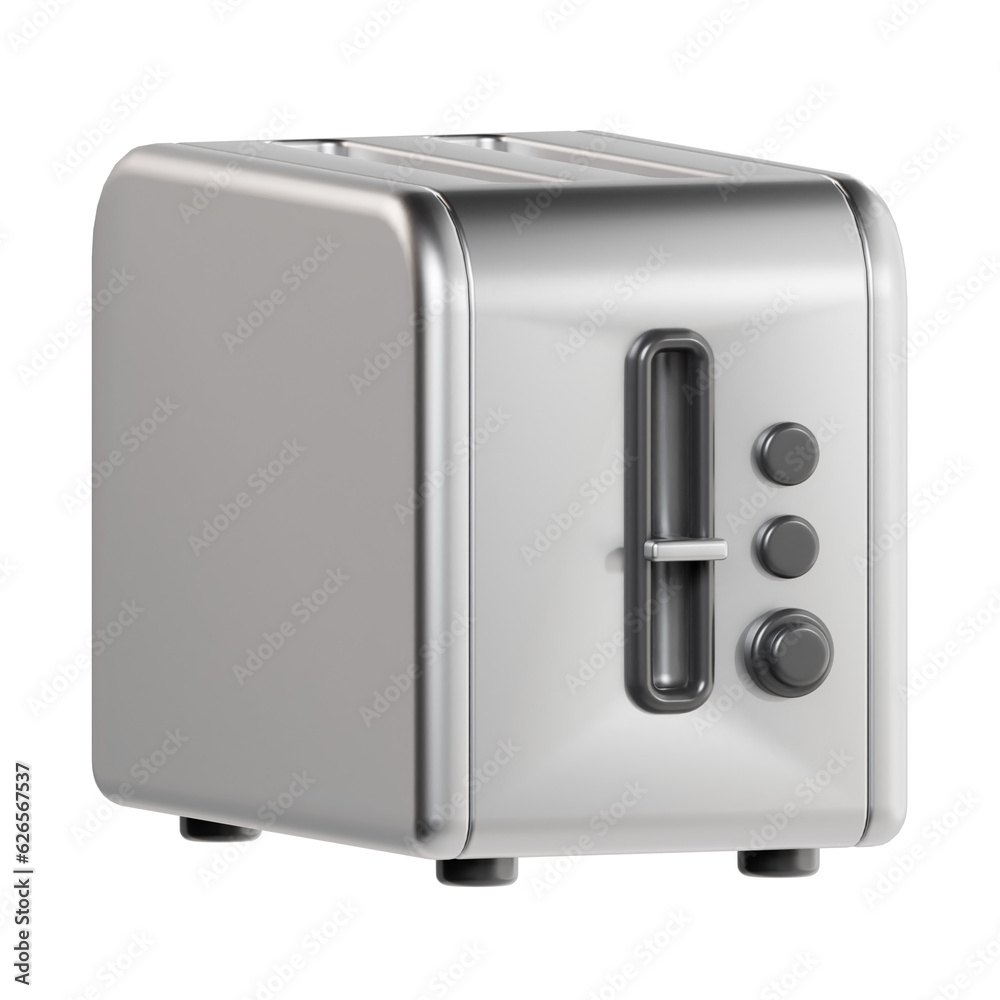 bread toaster 3d render icon illustration, transparent background, cooking and kitchen bread toaster 3d render icon illustration, transparent background, cooking and kitchen