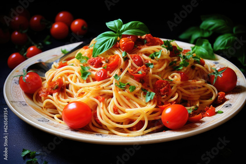 Italian pasta cooked recipe of quatro formaggi