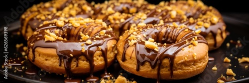 Photo of delicious donuts.generative ai © Luke