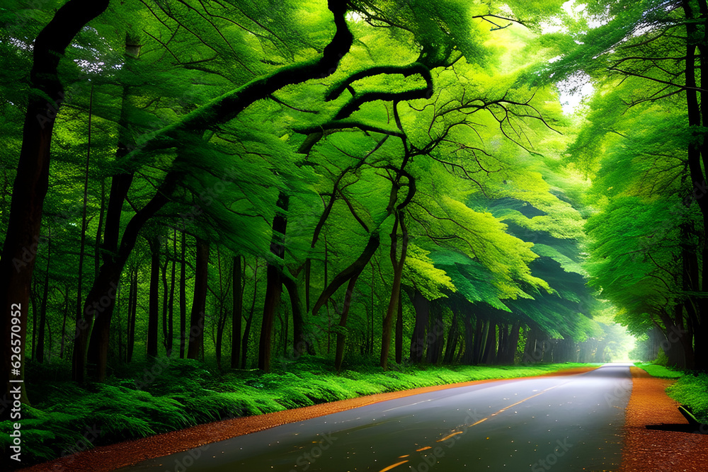 Fototapeta premium a splendid forest generative ai